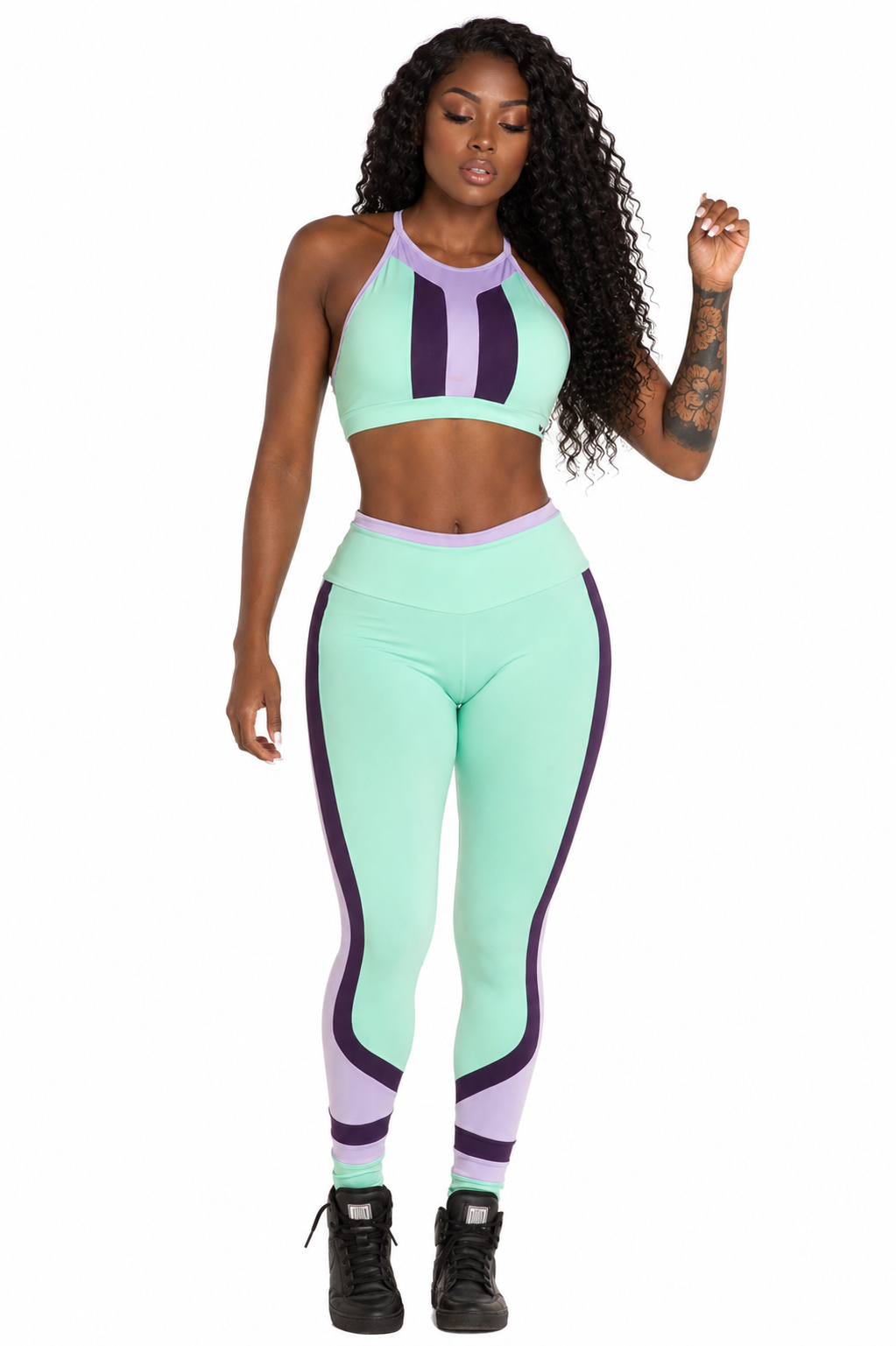 Conjunto Fitness Mint
