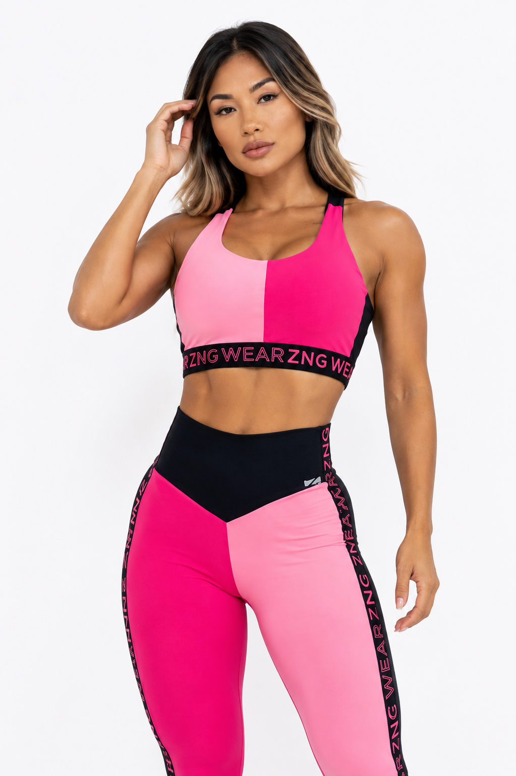 Legging Tricolor Rosa/Pink - Imagem 6