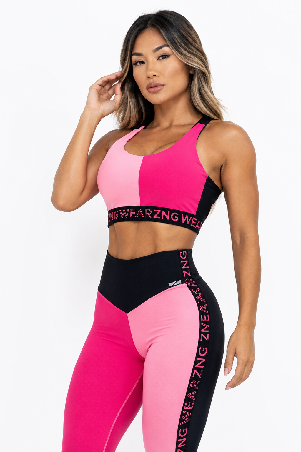 Legging Tricolor Rosa/Pink - Imagem 7